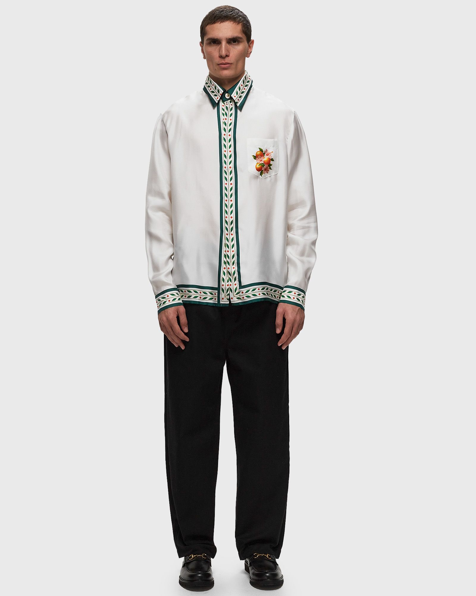 CASABLANCA 2023SSニットシャツM美品 Casablanca CLASSIC COLLAR LONG SLEEVE SHIRT Multi | BSTN Store