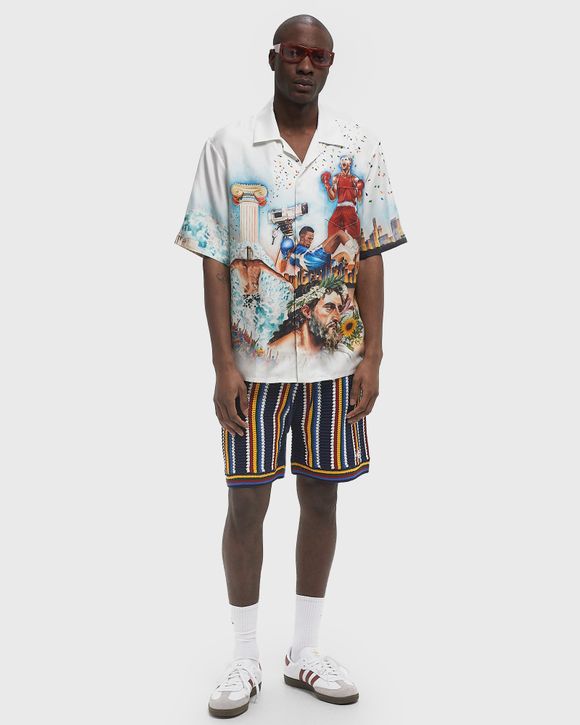 Thumbnail - SHORT SLEEVE CUBAN COLLAR SHIRT