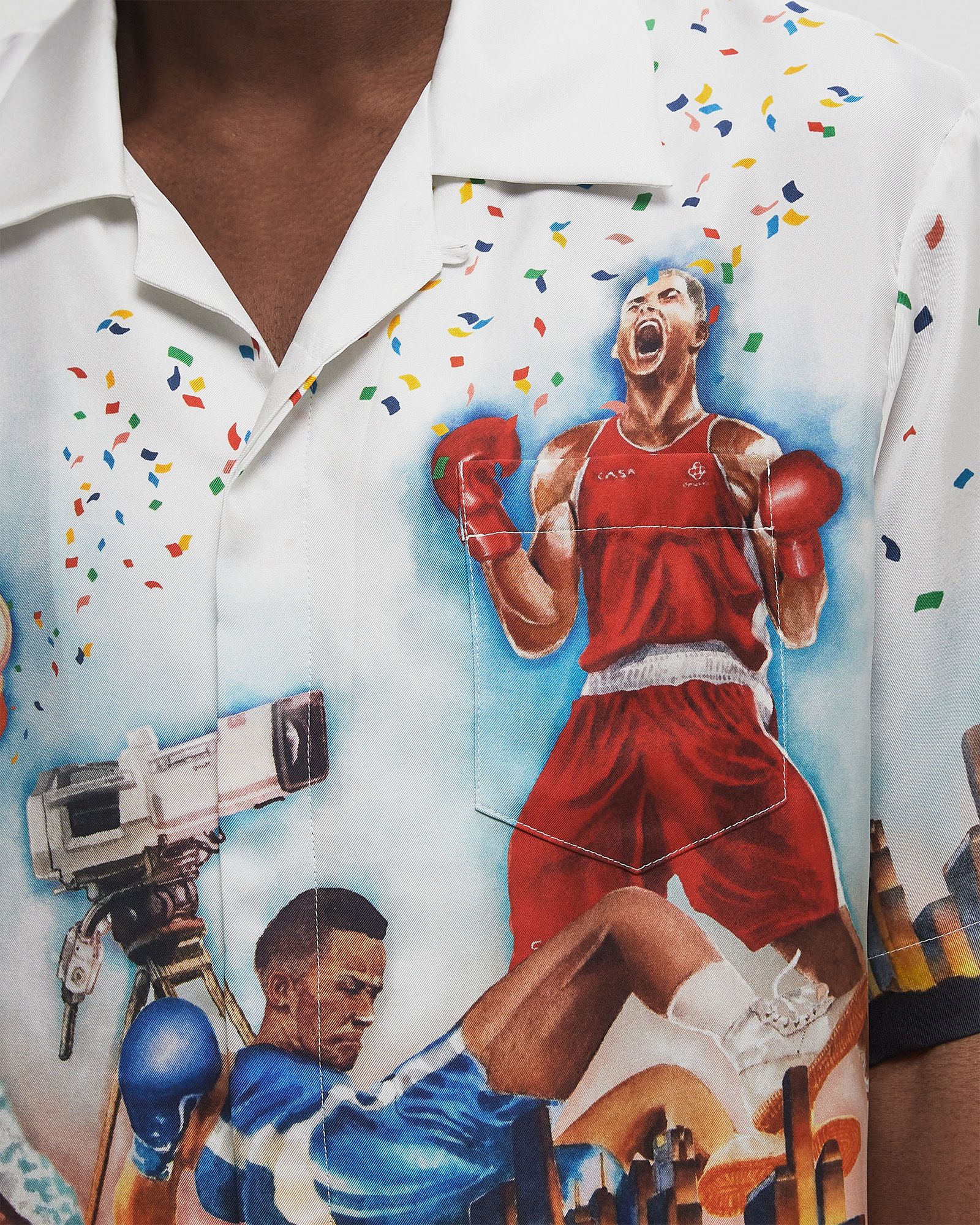 SHORT SLEEVE CUBAN COLLAR SHIRT