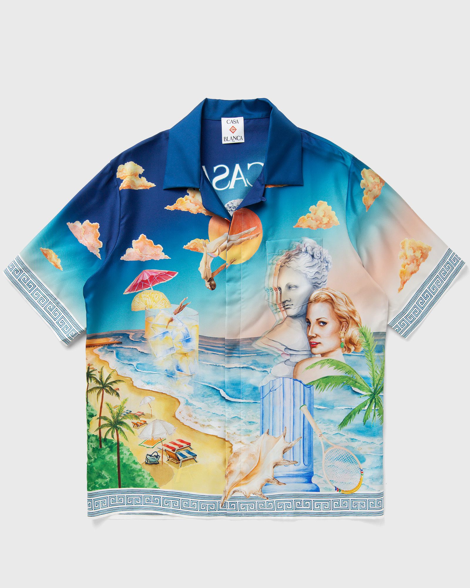 Casablanca SHORT SLEEVE CUBAN COLLAR SHIRT Multi | BSTN Store