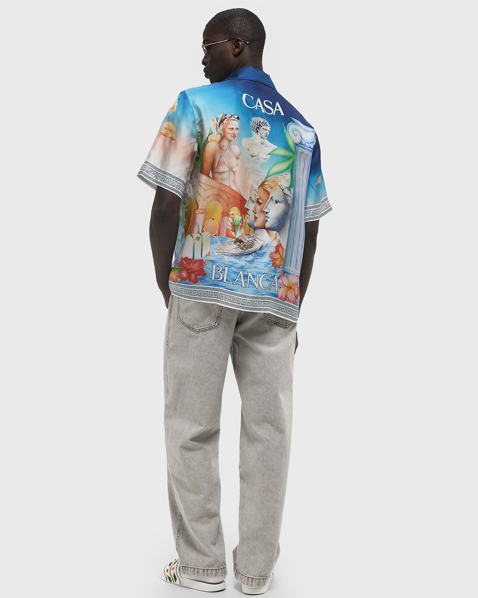 SHORT SLEEVE CUBAN COLLAR SHIRT