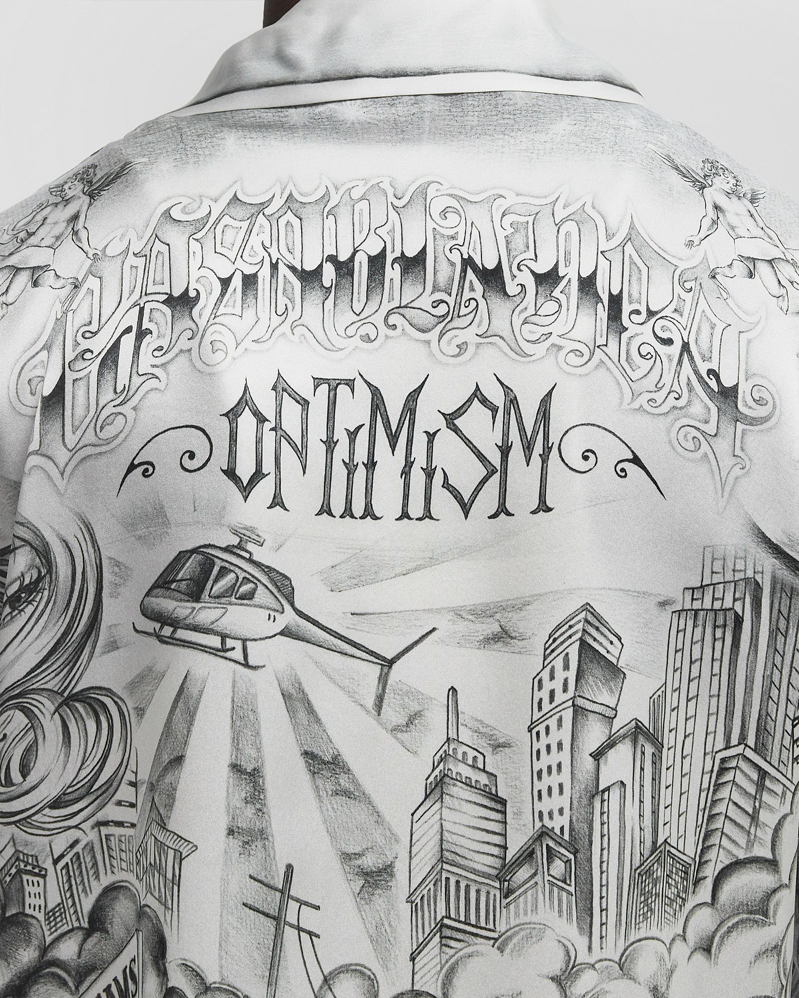 LONG SLEEVE CUBAN COLLAR SHIRT