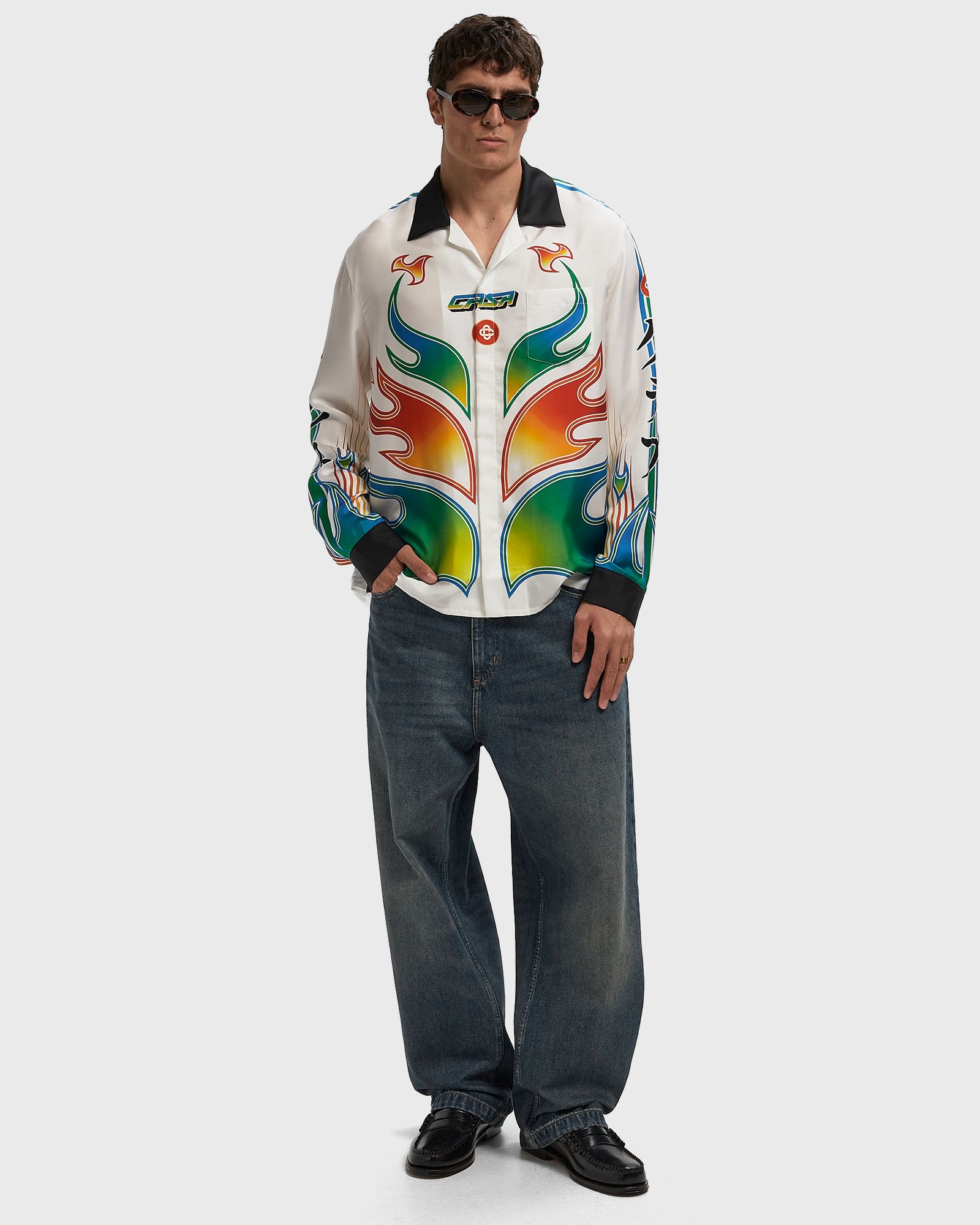 CUBAN COLLAR LONG SLEEVE SHIRT