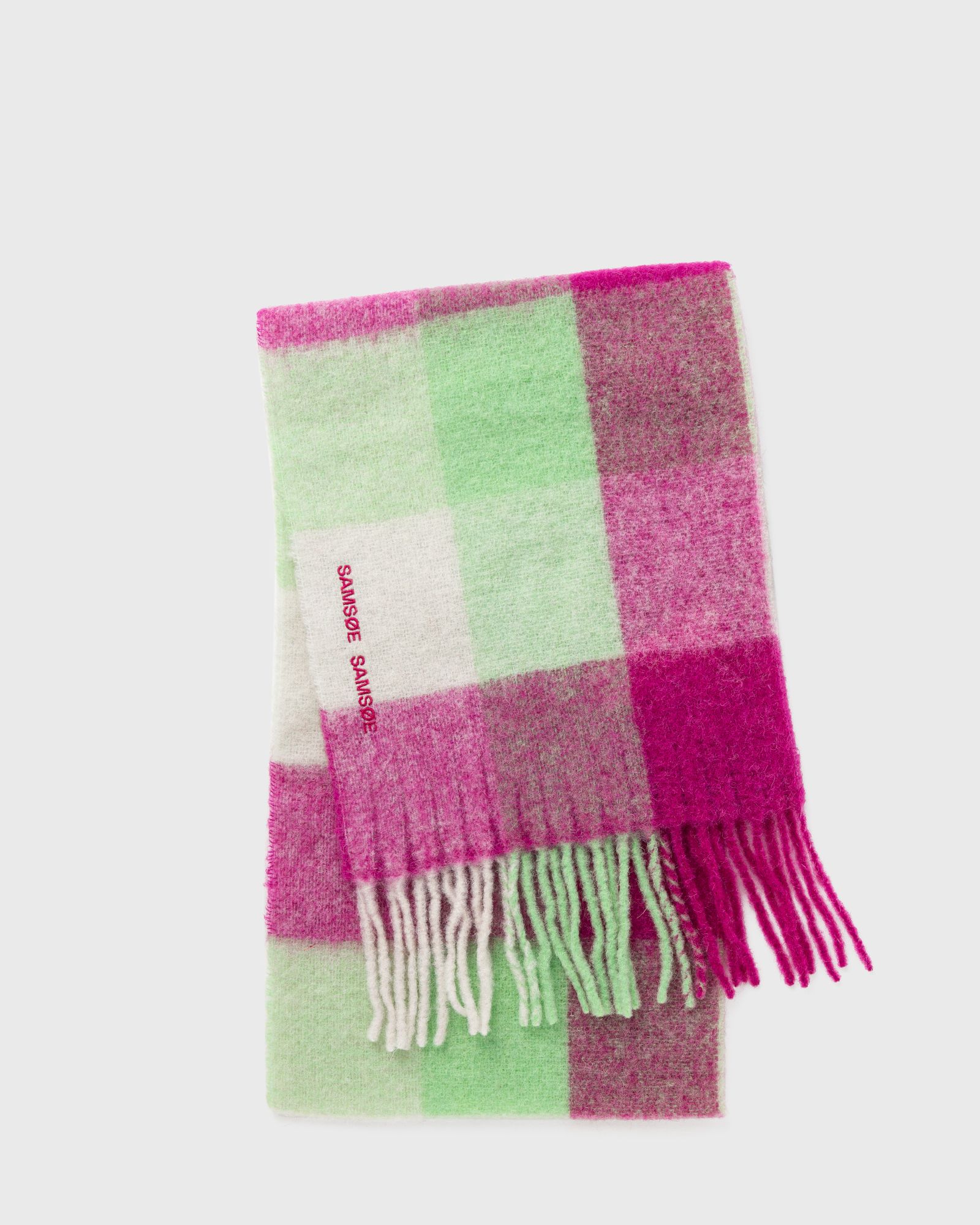 Samsøe & Samsøe - alex scarf women scarves green|pink in größe:one size
