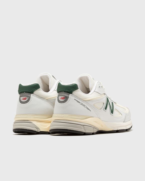 New Balance 990v4 Green/White - WHITE