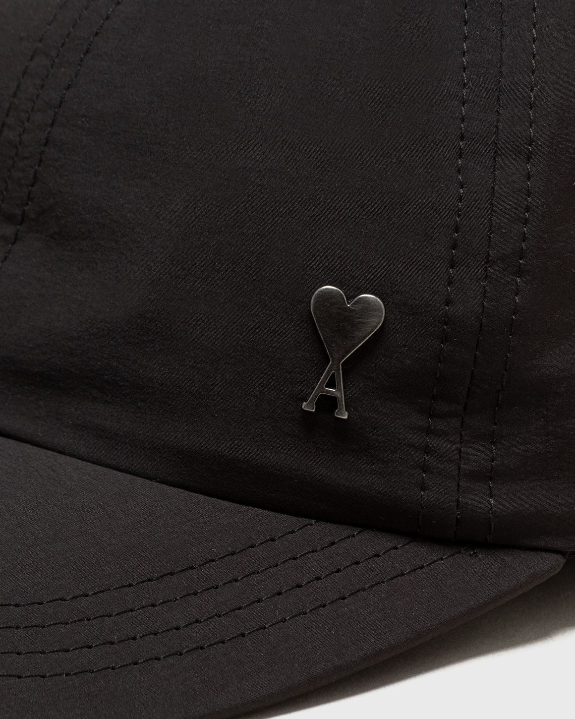 キャップ AMI PARIS Lettering Caps - AMI Paris - Synthetic - Black BLACK Ami de Coeur Stud Cap | AMI PARIS