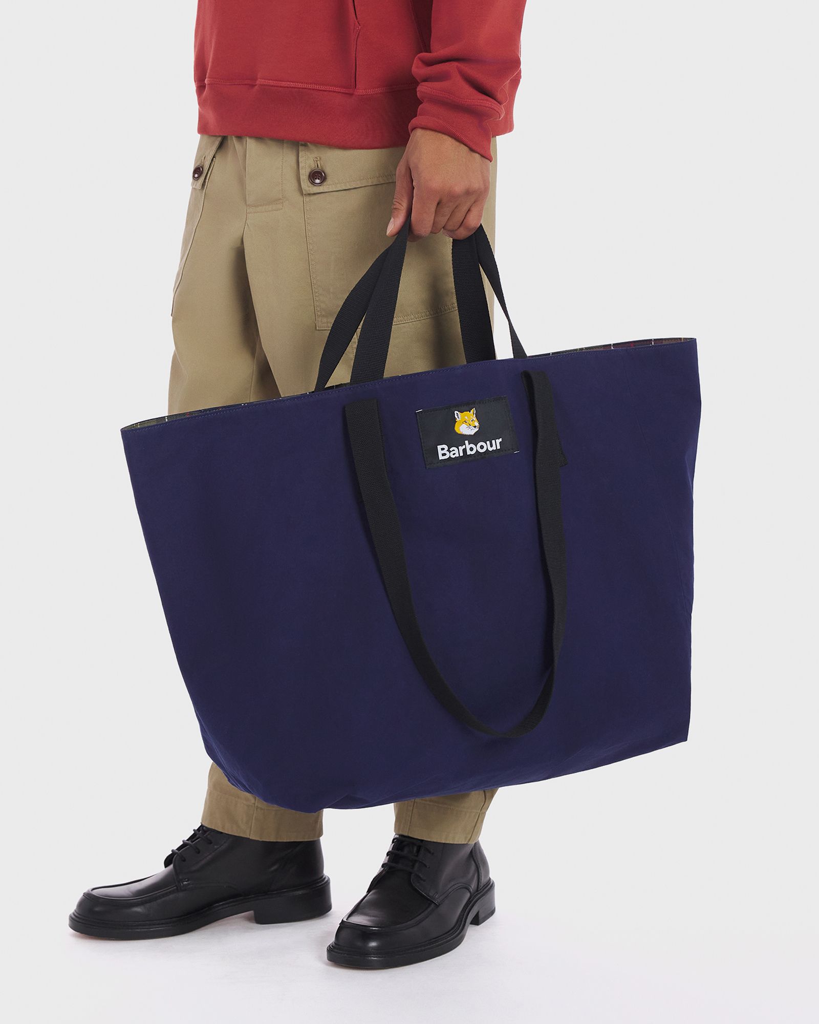 Barbour X Maison Kitsune Reversible Tote