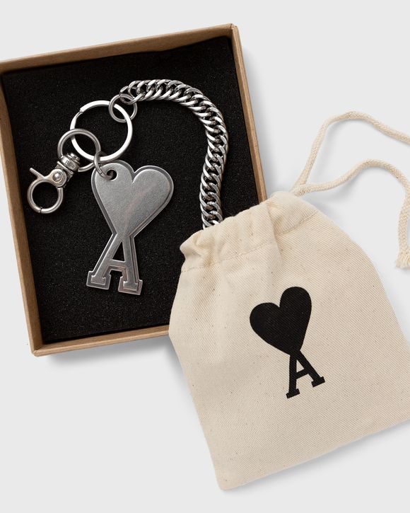 AMI Paris AMI DE COEUR CHAIN KEYRING Silver | BSTN Store