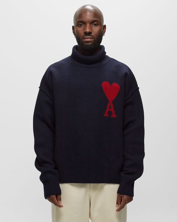 AMI Paris RED AMI DE COEUR SWEATER Blue | BSTN Store