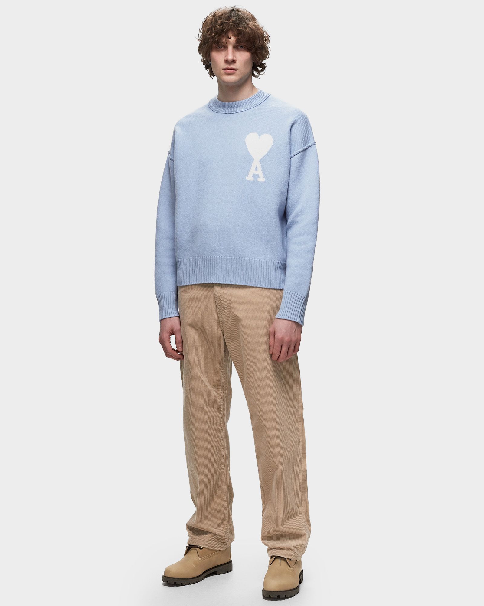 AMI Paris OFF WHITE ADC SWEATER Blue | BSTN Store