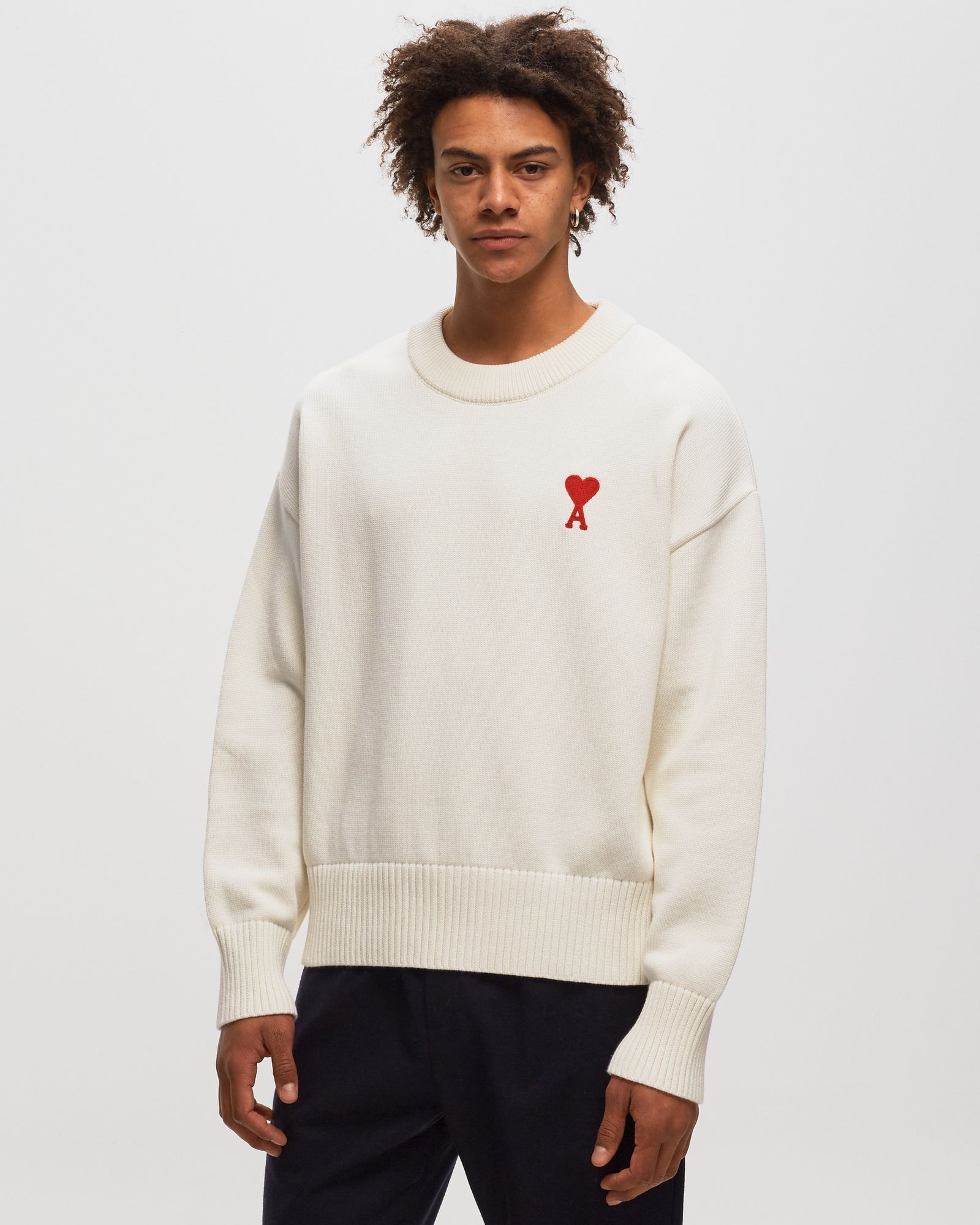 N*C様 AMI Paris AMI Paris BOXY RED ADC SWEATER Beige | BSTN Store