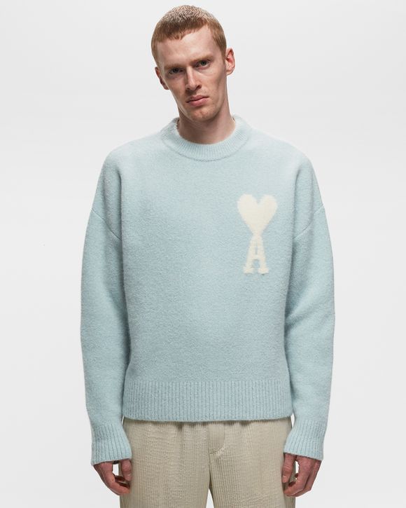 AMI Paris OFF WHITE ADC SWEATER Blue | BSTN Store