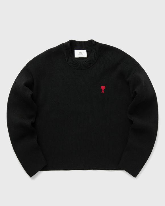 AMI Paris RED AMI DE COEUR SWEATER Black | BSTN Store