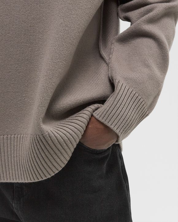 AMI Paris BOXY OFF WHITE ADC SWEATER Grey | BSTN Store
