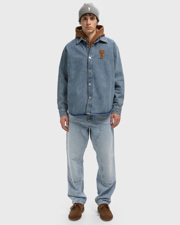 Thumbnail - OVERSHIRT WITH KNITTED AMI DE COEUR