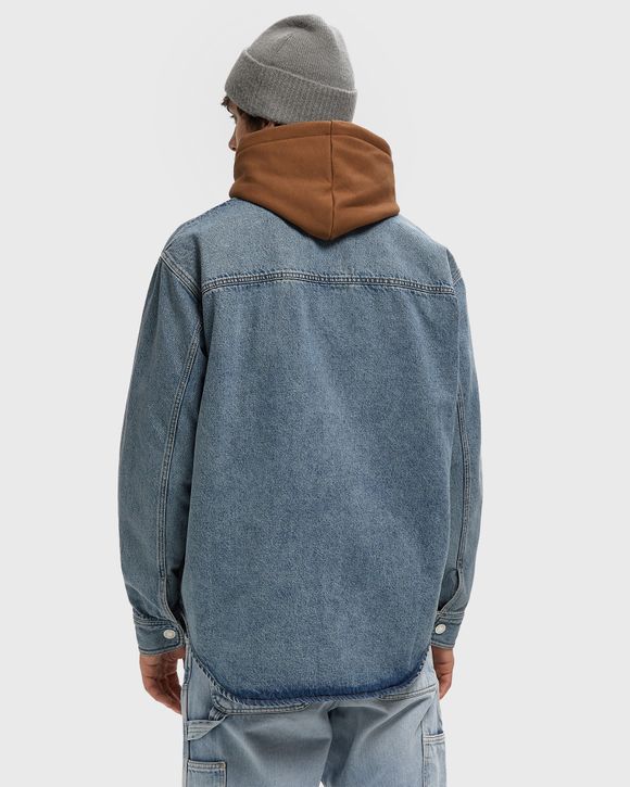 OVERSHIRT WITH KNITTED AMI DE COEUR