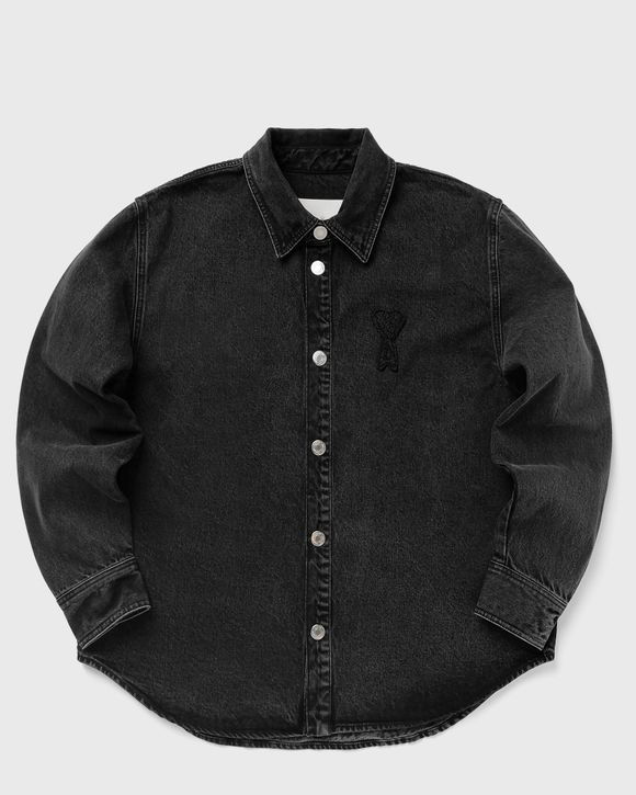 OVERSHIRT WITH KNITTED AMI DE COEUR