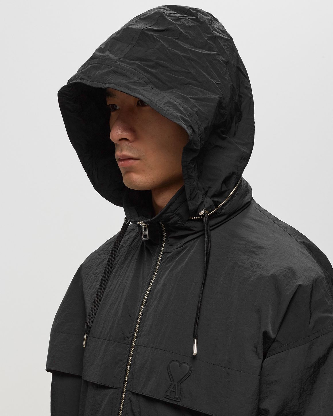 定価13万2000円 ブラックウィンドブレーカー　 AMI PARIS