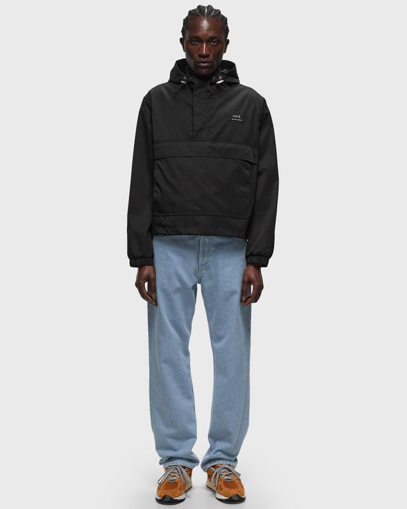 AMI Paris HOODED AMI WINDBREAKER Black | BSTN Store