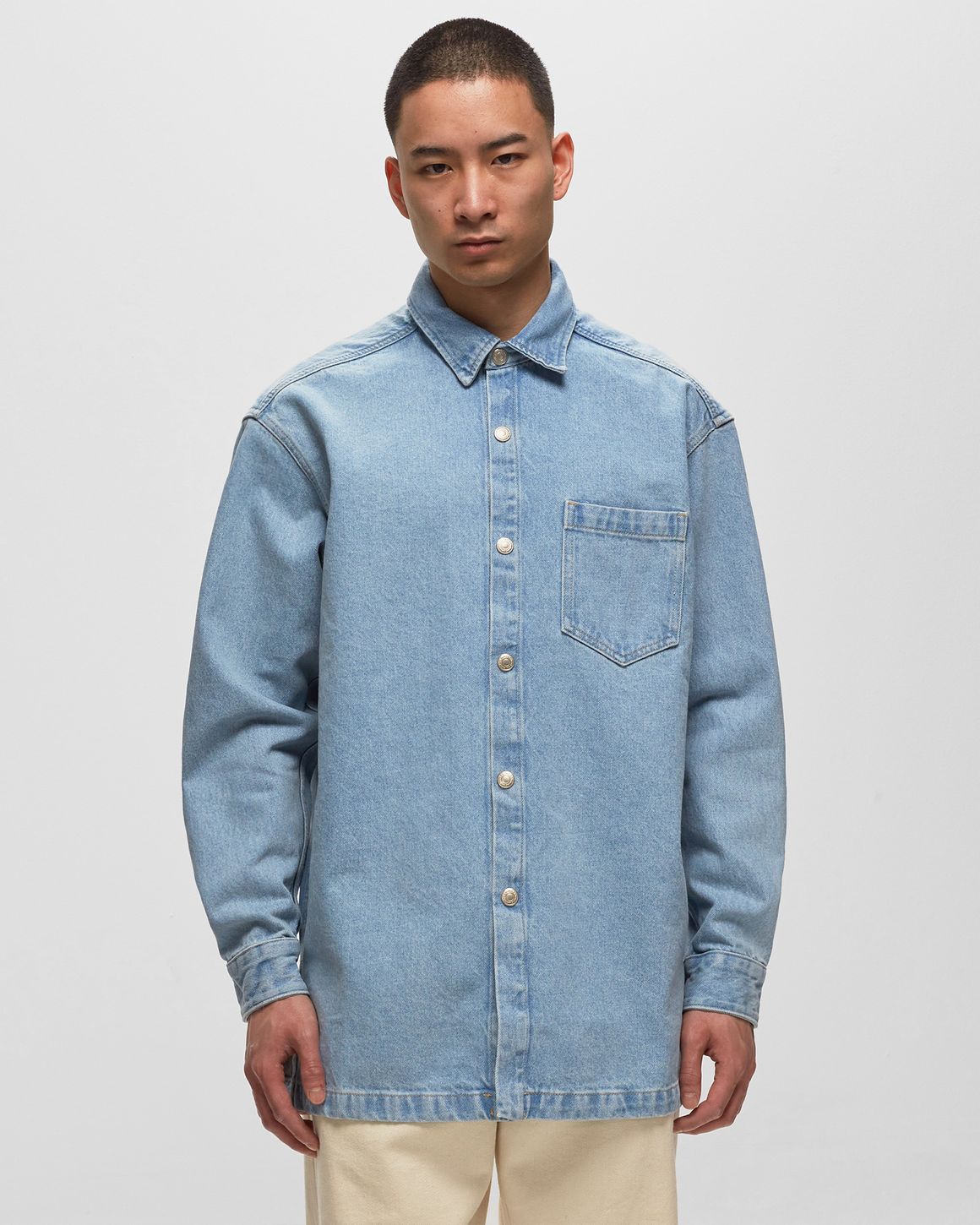 ✩ Ami ✩ AMI PARIS Ami de Cœur Denim Overshirt | Holt Renfrew