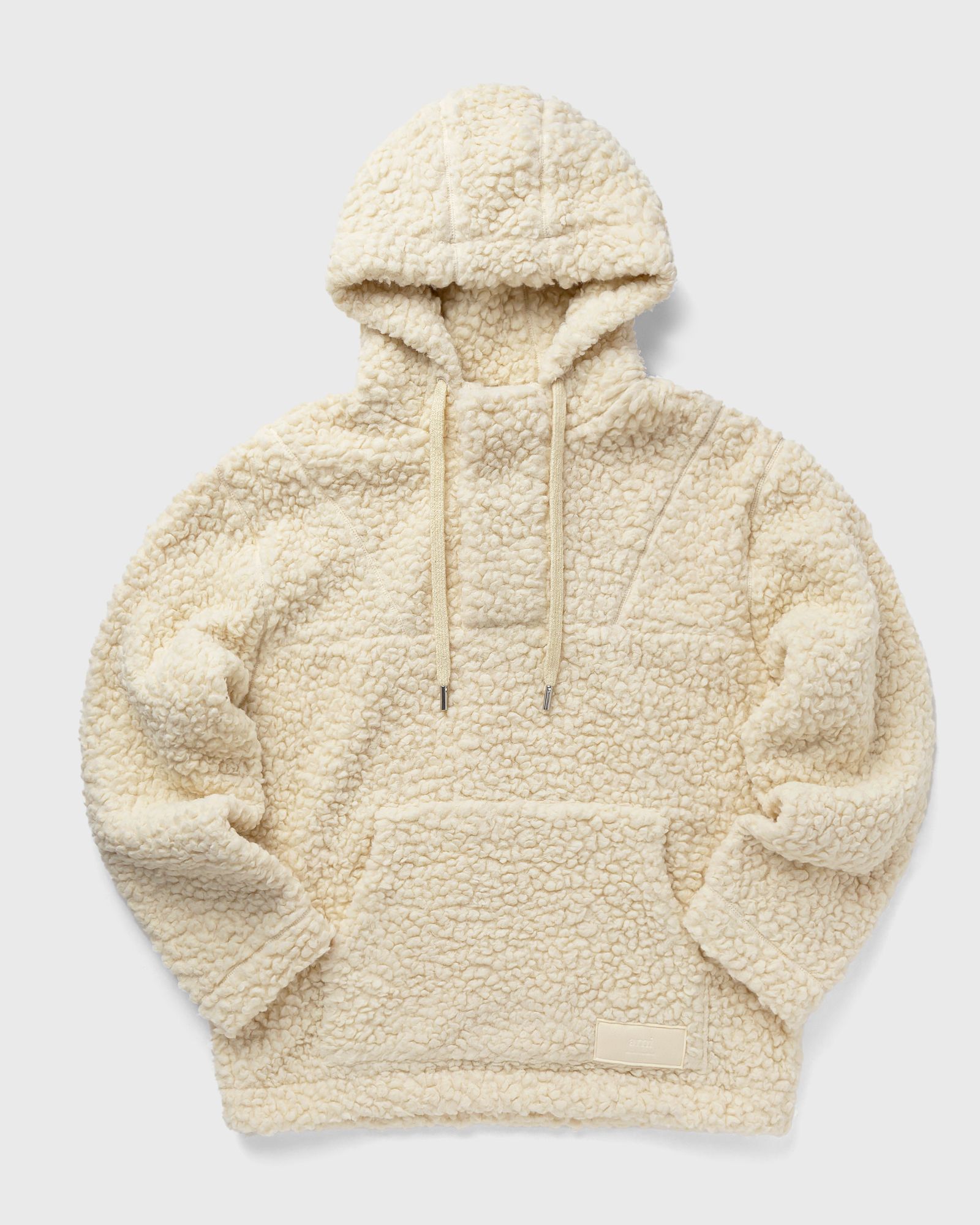 AMI Paris - hooded jacket men fleece jackets beige in größe:l