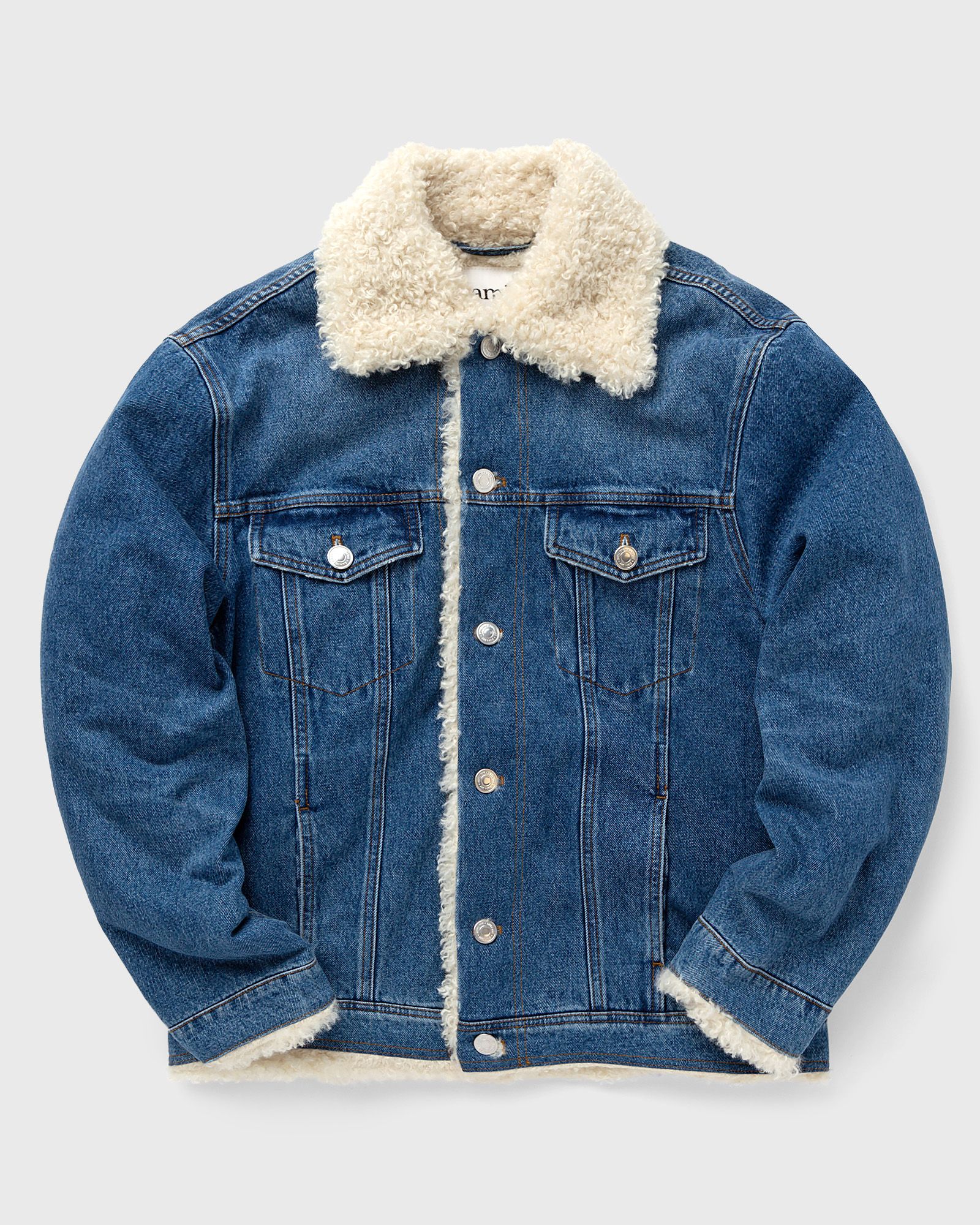 TRUCKER JACKET LINED WITH SYNTHETIC FUR