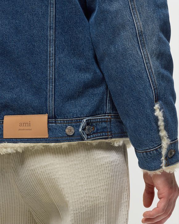 TRUCKER JACKET LINED WITH SYNTHETIC FUR