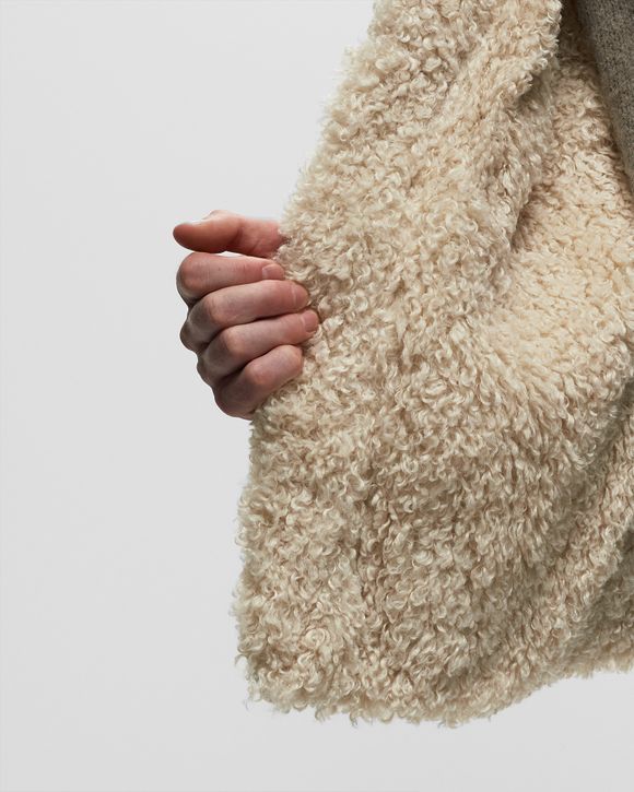 TRUCKER JACKET LINED WITH SYNTHETIC FUR