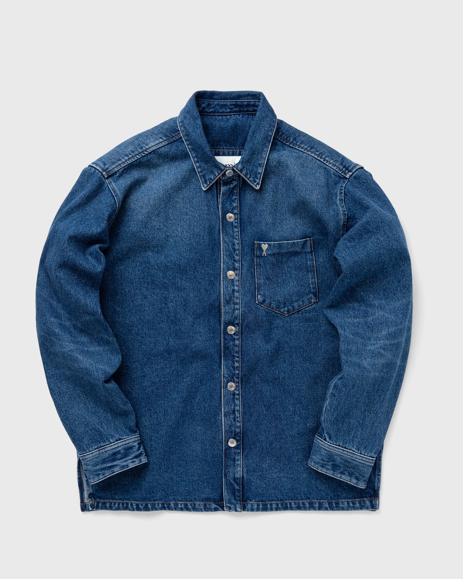 OVERSHIRT WITH AMI DE COEUR METAL STUD