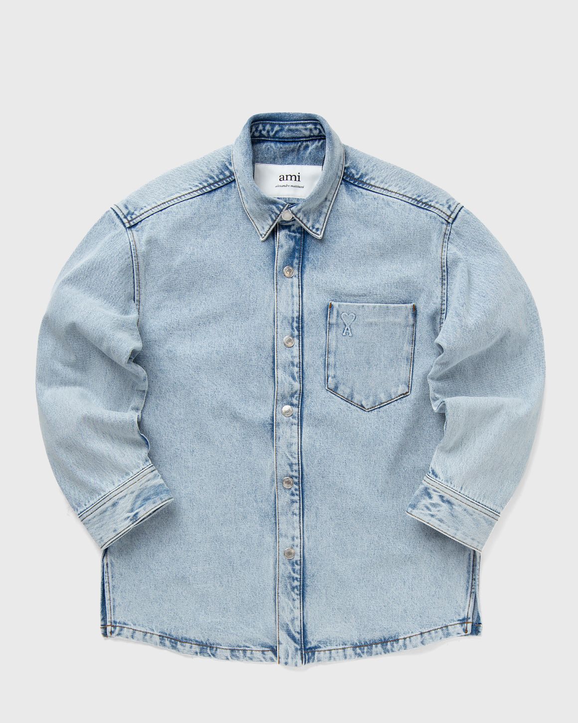 AMI PARIS::トップス:M[RESALE] AMI Paris OVERSIZED ADC OVERSHIRT Blue | BSTN Store