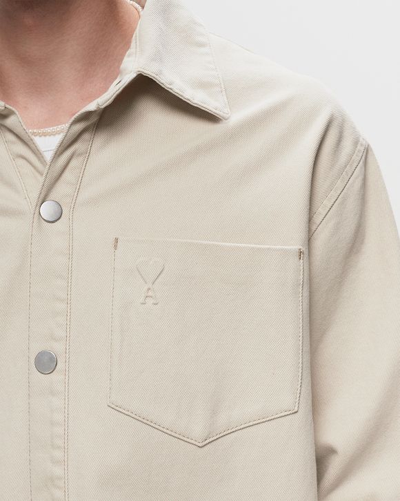 AMI Paris Ami de Coeur Overshirt White | BSTN Store