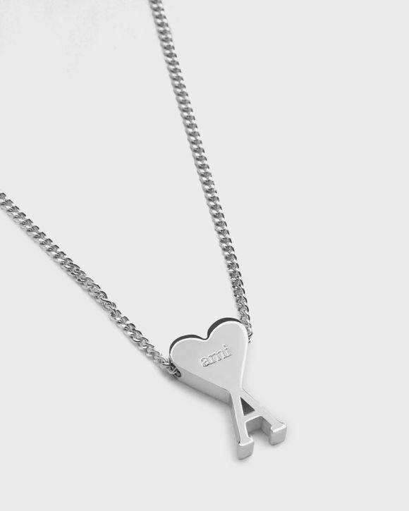 AMI Paris AMI DE COEUR PENDANT NECKLACE Silver | BSTN Store