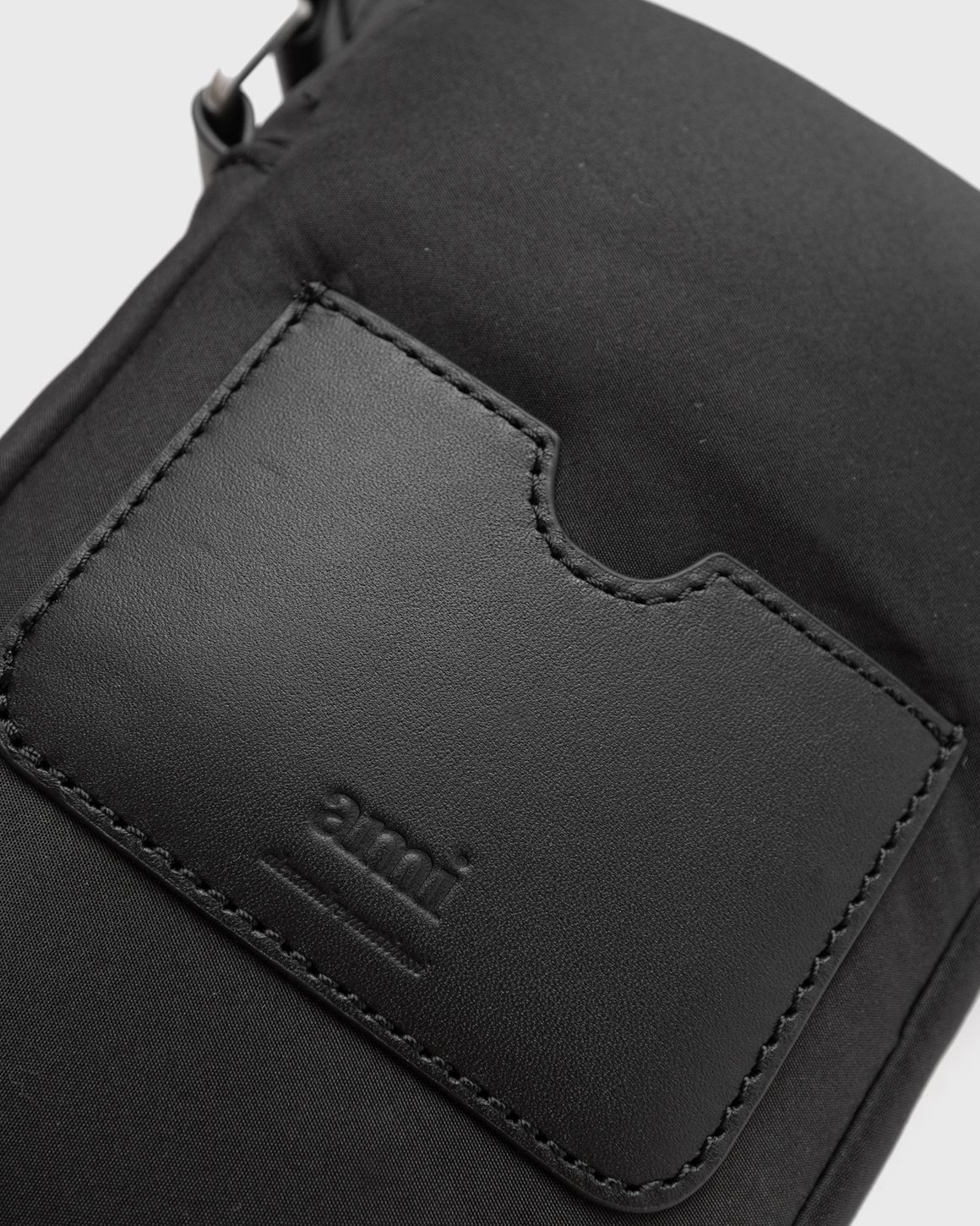 AMI Paris SMALL AMI DE COEUR CROSSBODY POCKET BAG Black