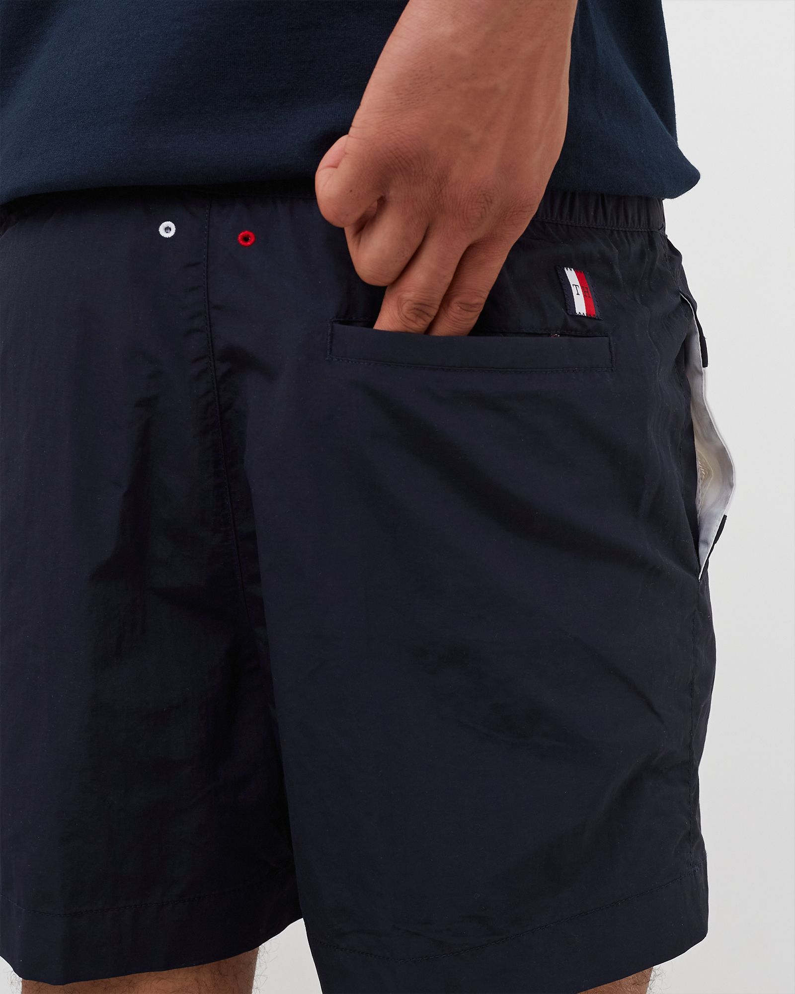 FLAG REGULAR FIT MID LENGTH SWIM SHORTS