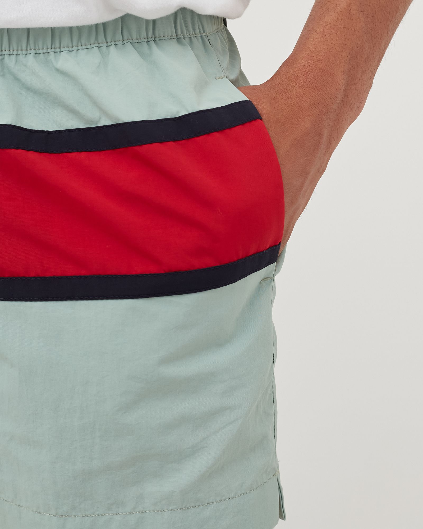 FLAG REGULAR FIT MID LENGTH SWIM SHORTS