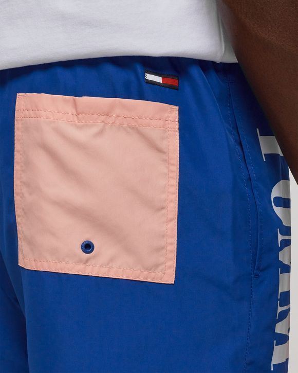 MEDIUM DRAWSTRING COLORBLOCK SHORTS