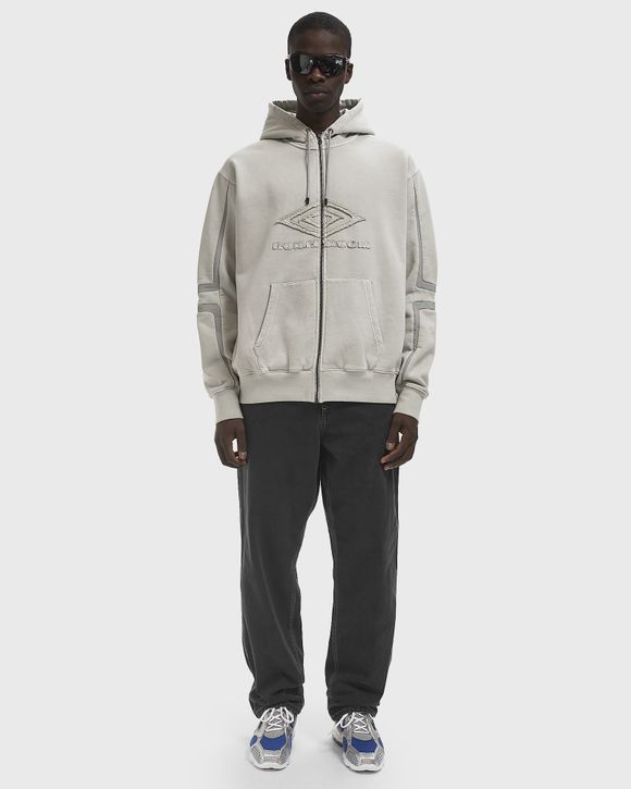 Boiler Room X UMBRO APPLIQUE HOODY Grey | BSTN Store