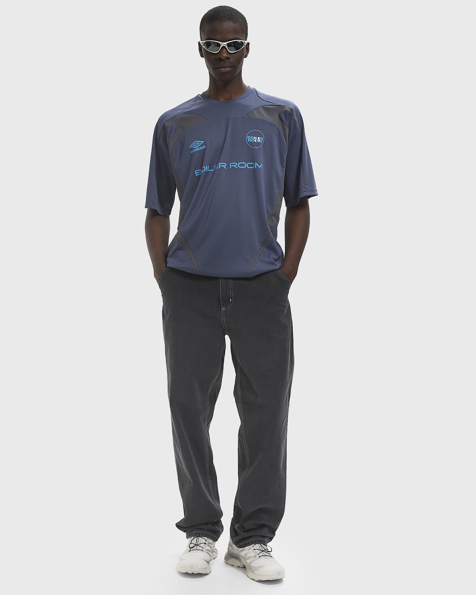 Boiler Room X UMBRO FOOTBALL SHIRT Blue | BSTN Store