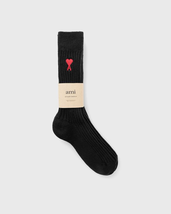 AMI Paris THREE PACK AMI DE COEUR SOCKS Black | BSTN Store