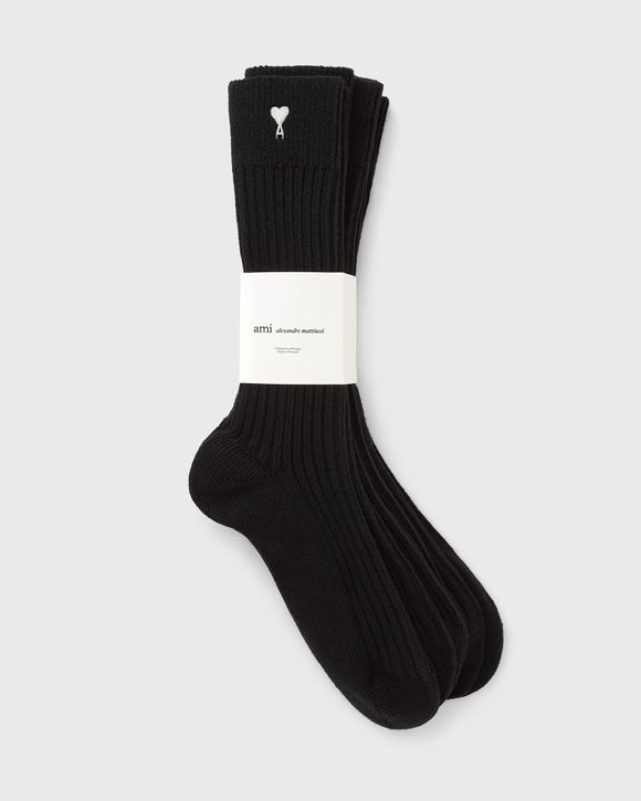 THREE PACK BLACK AMI DE COEUR SOCKS