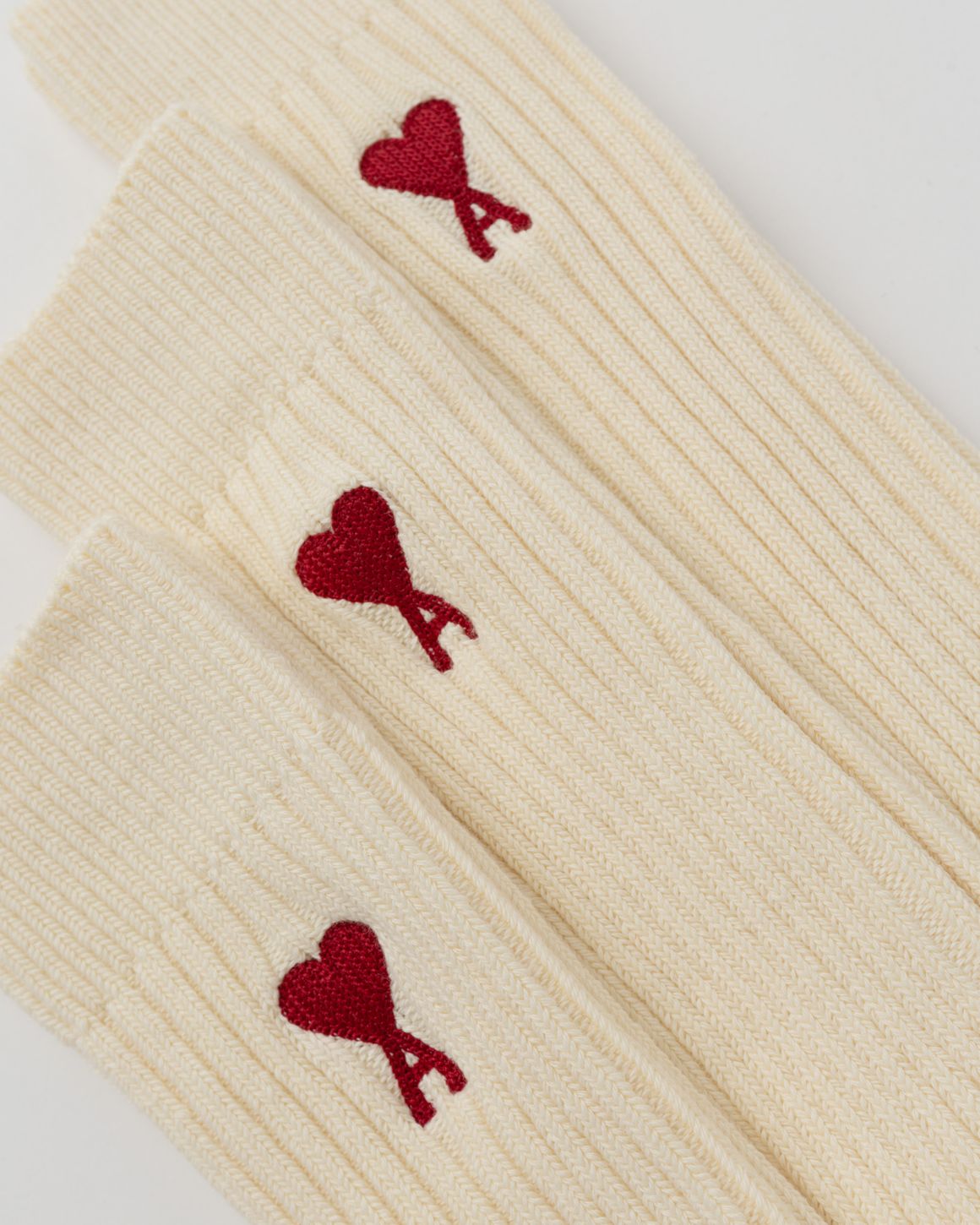 AMI Paris THREE PACK AMI DE COEUR SOCKS White | BSTN Store