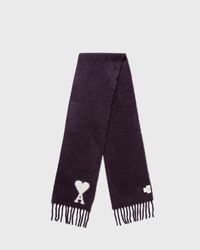 ★人気★ AMI de Coeur Classic Scarf Beige Ami Classic Ami De Cœur Wool Scarf | Liberty