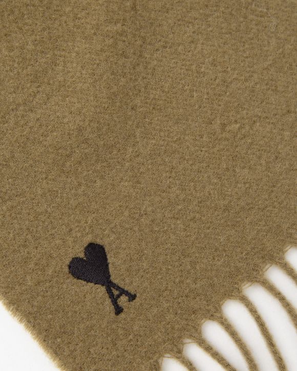 マフラー・ストール AMI PARIS Army common logo patch noir muffler USF417 AA0003 AMI PARIS [Army] Logo patch wool muffler USF417 AA0003 468