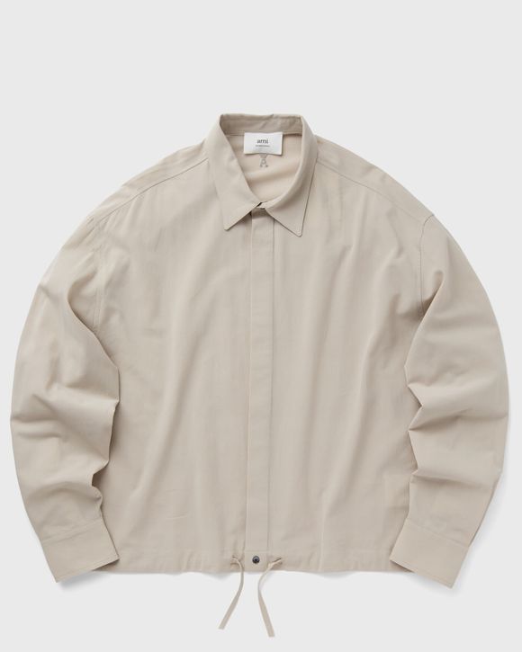 AMI Paris DRAWSTRING SHIRT Beige | BSTN Store
