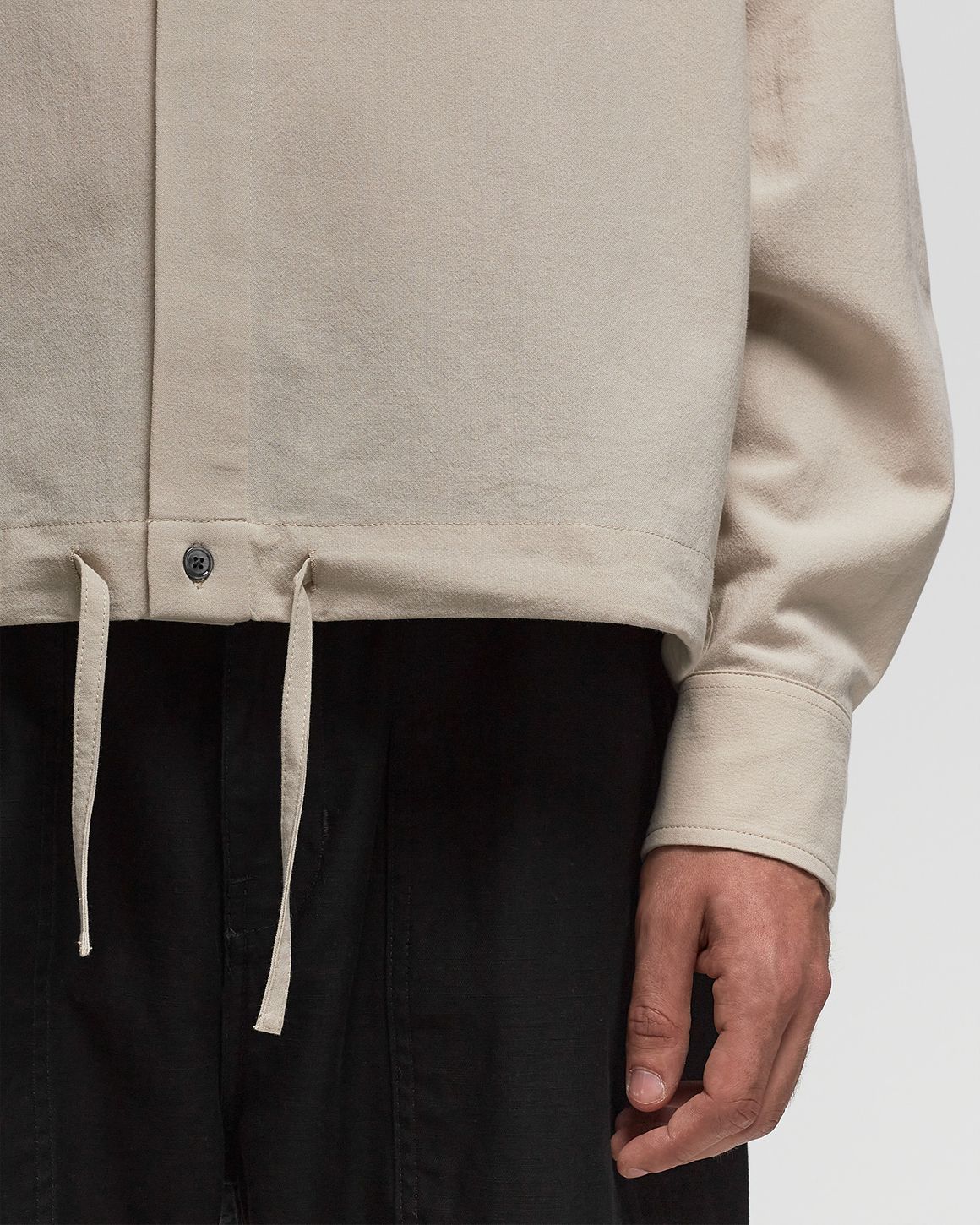 AMI Paris DRAWSTRING SHIRT Beige | BSTN Store