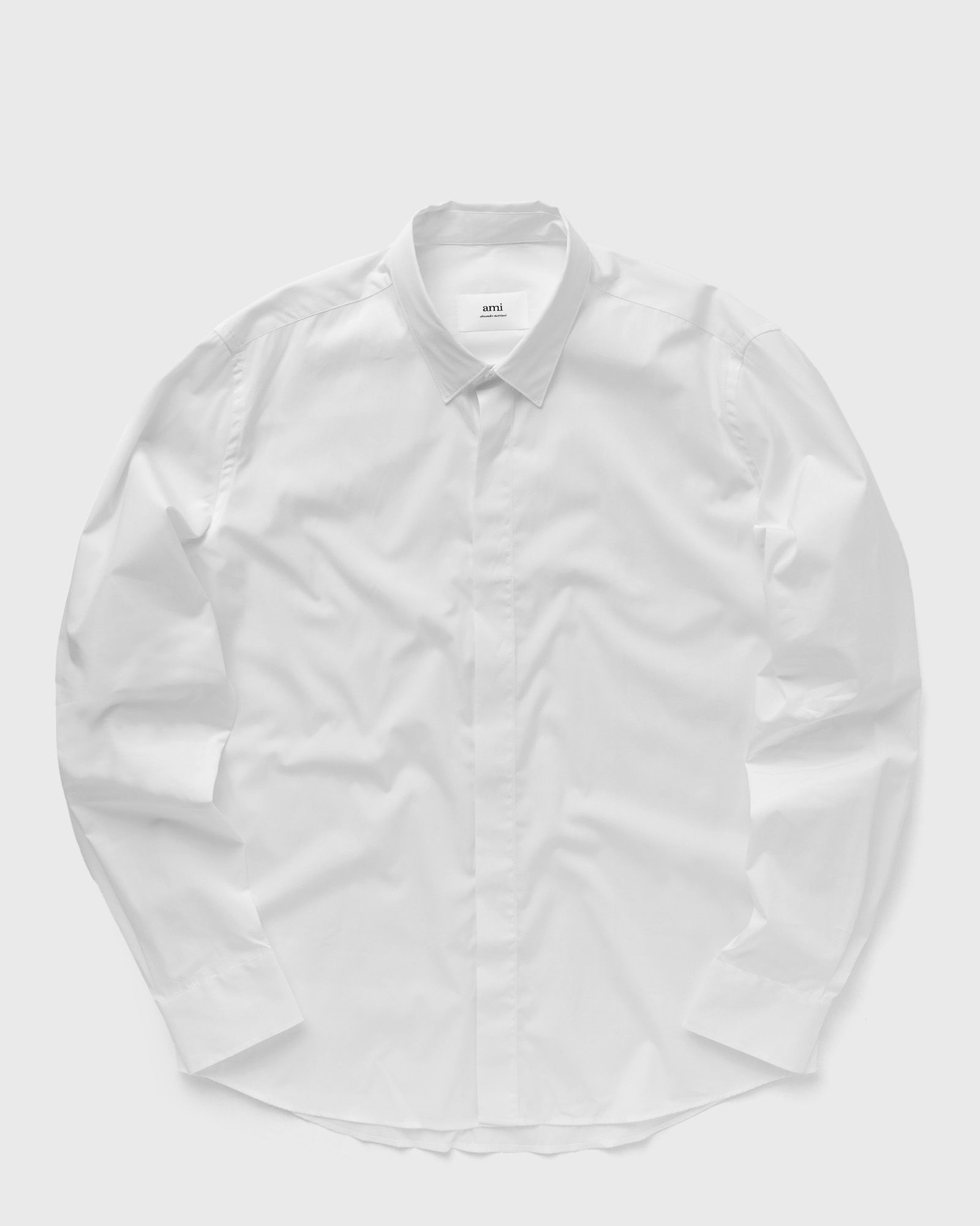 AMI Paris - tonal ami de coeur shirt men longsleeves white in größe:m