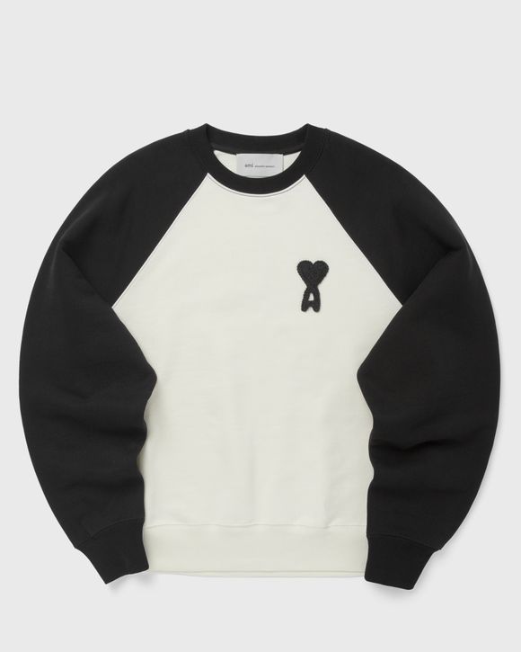BOXY FIT CREWNECK WITH AMI DE COEUR KNITTED PATCH