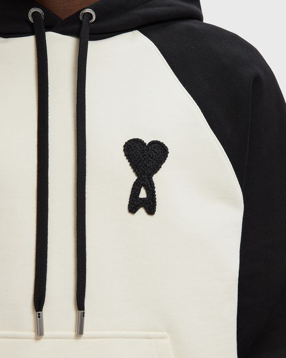 BOXY FIT HOODIE WITH AMI DE COEUR KNITTED PATCH