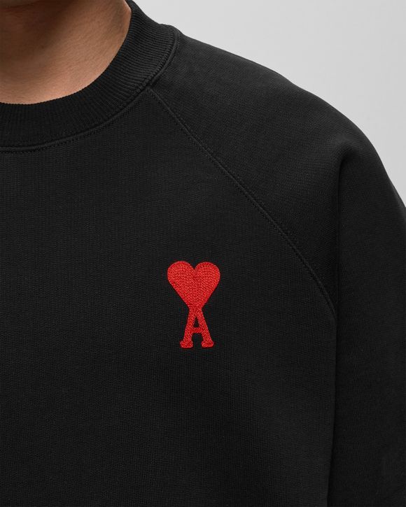 AMI Paris TONAL ADC SWEATSHIRT Black | BSTN Store