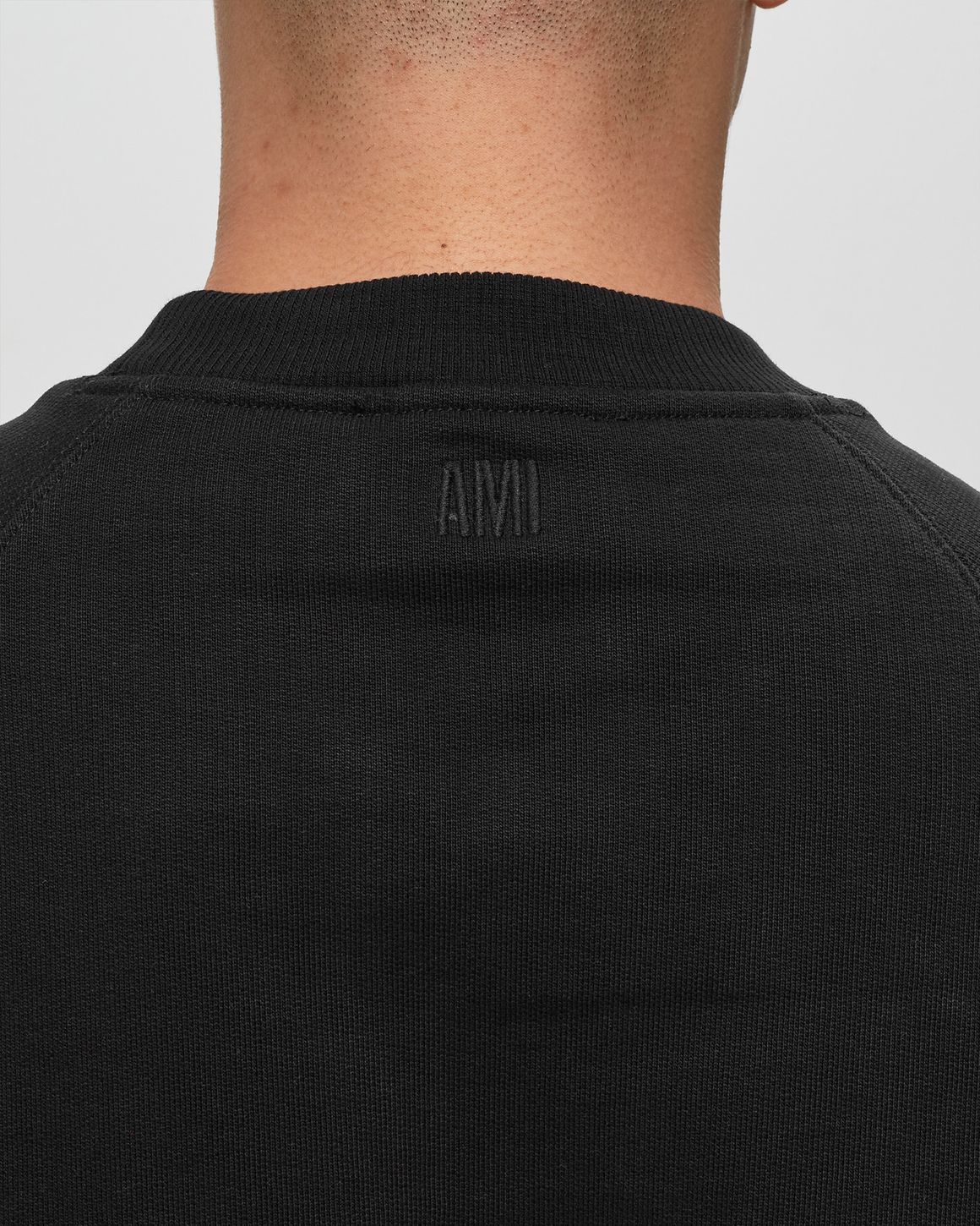 AMI Paris TONAL ADC SWEATSHIRT Black | BSTN Store